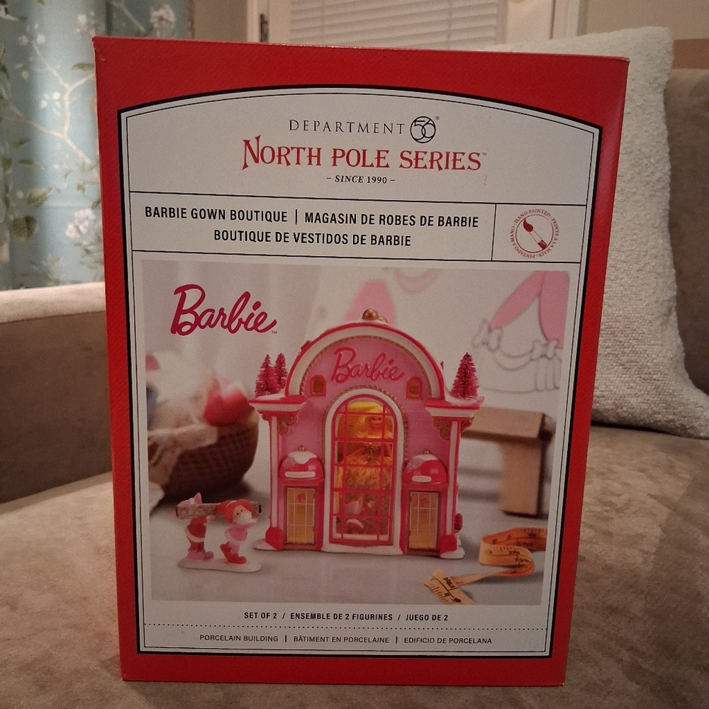 Dept 56 North Pole Series Barbie Gown Boutique